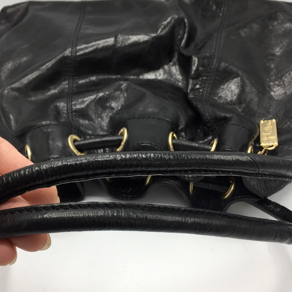 Sigrid Olsen Black Leather Shoulder Bag - Picture 7 of 15